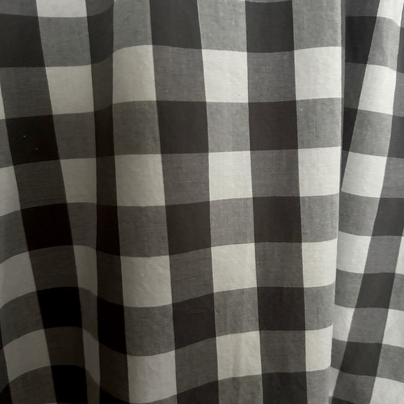 Hanna Andersson Gingham Blouse with Lace Trim Pockets - Picture 6 of 6